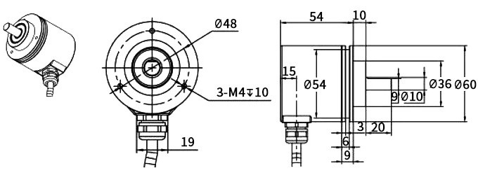 Magnetic absolute encoder size