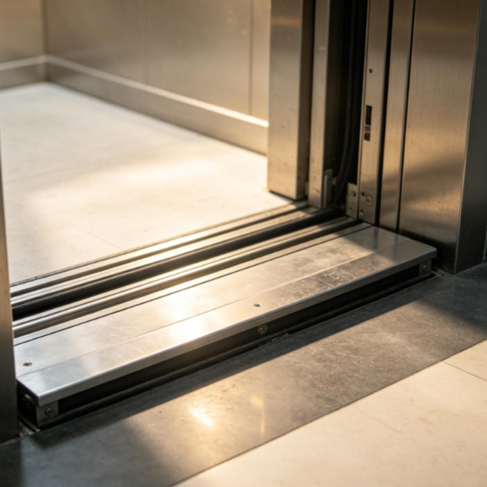 Magnetic door position sensor installed on an elevator door operator for detecting open/close limits and providing safety interlock feedback