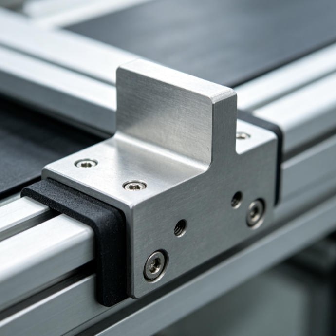 Magnetic Proximity Switch Used as a Mechanical End Stop Limit on a Production Line for Detecting Actuator Position and Preventing Overtravel Mechanical Limit.
