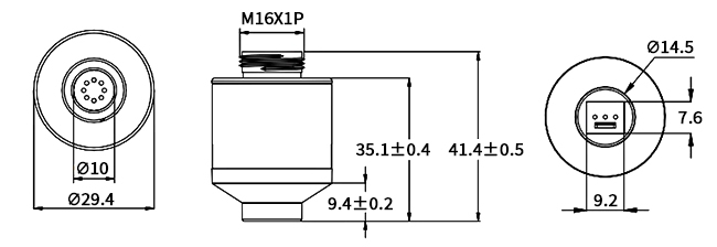 Medical oxygen sensor 09 dimension