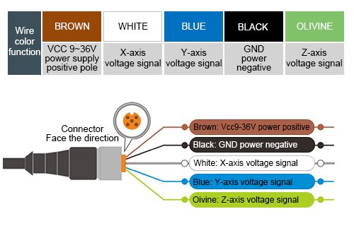 MEMS accelerometer sensor wiring