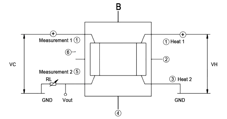 MEMS gas sensor basic circuit