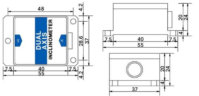 MEMS tilt sensor dimension