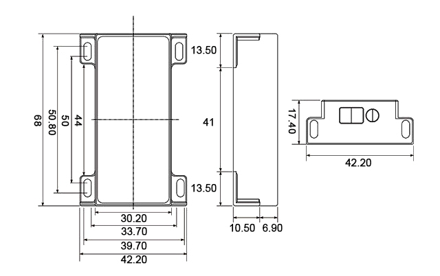 10m/20m/60m to 100m micro laser distance sensor dimension