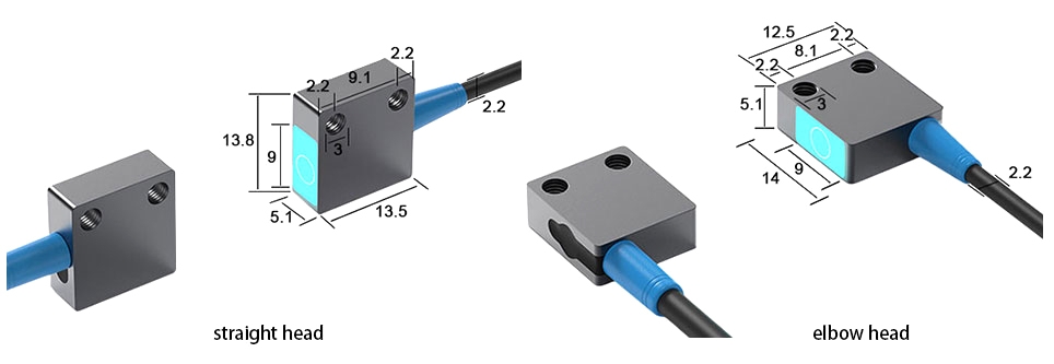 Micro laser photoelectric sensor dimensions