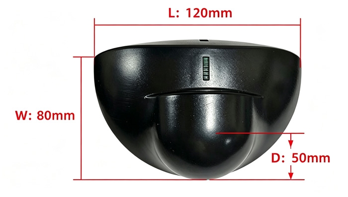 Microwave door sensor dimensions and housing size diagram