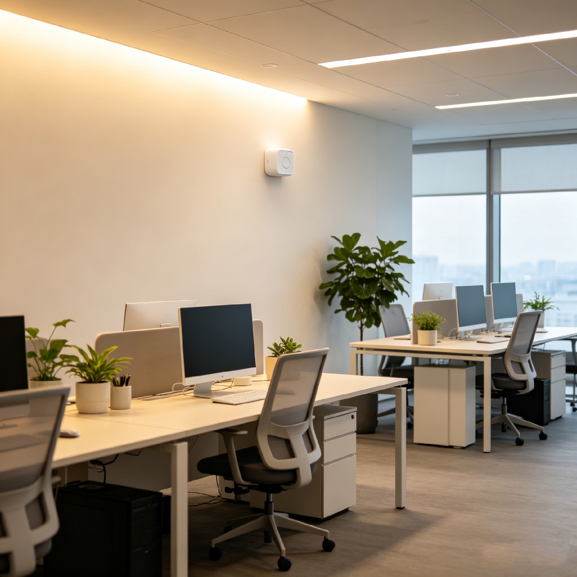 Microwave movement sensor for offices.
