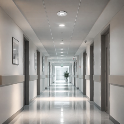 Microwave presence sensor application in corridors