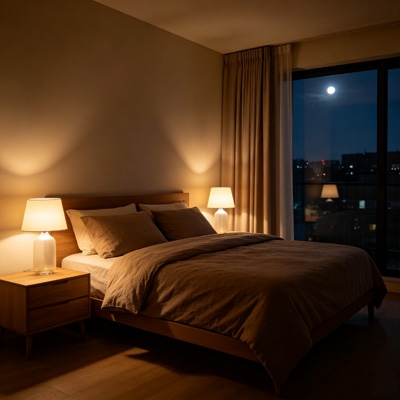 Microwave radar sensor for smart bedroom lighting automation