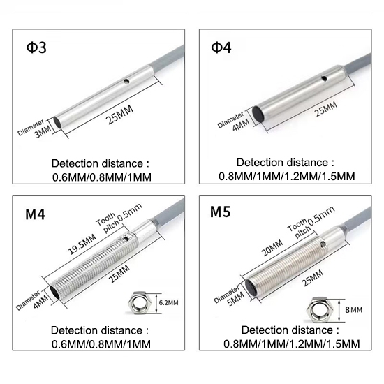 Mini proximity sensor dimension