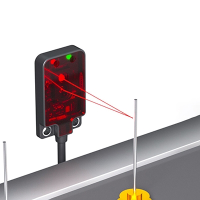 Mini photoelectric sensor for small part inspection