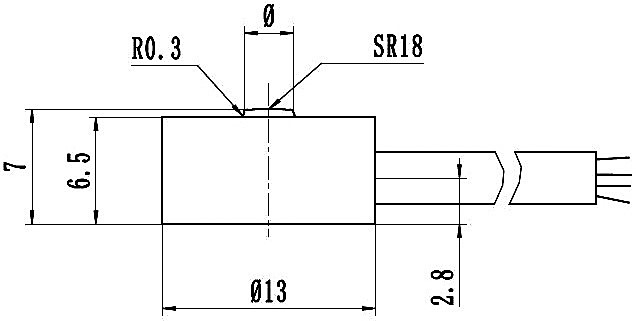 Miniature load cell dimension