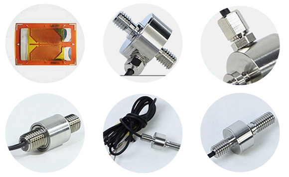 Miniature tension compression load cell feature