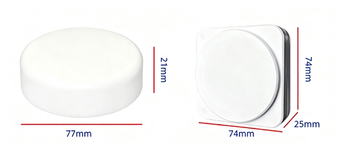 mmWave radar presence sensor dimension drawing