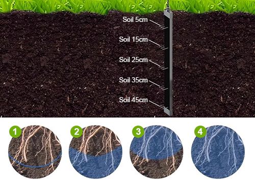 Multi depth soil moisture sensor function describetion