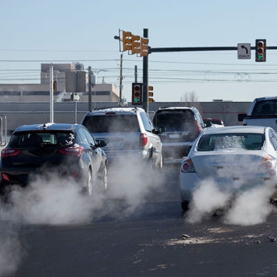 NO2 gas sensor of vehicle emissions