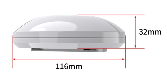 Noise sensor ceiling mounted dimension