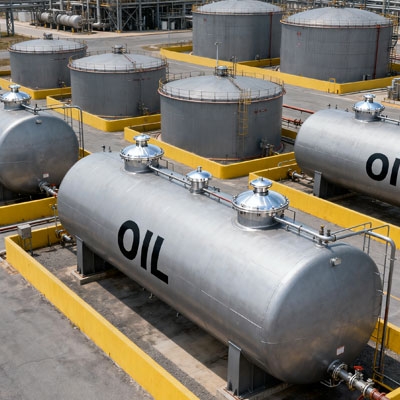 Non contact ultrasonic level sensor for oil refinery storage area