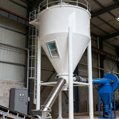 Non contact ultrasonic level sensor for powder silo workshop