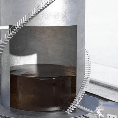 Non contact ultrasonic level sensor for water storage tank level