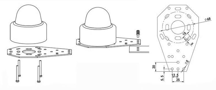 Optical rain sensor installation