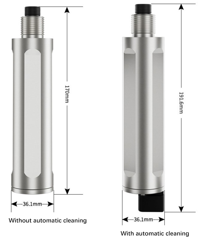 Optical turbidity sensor dimension