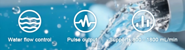 Paddle wheel flow sensor feature