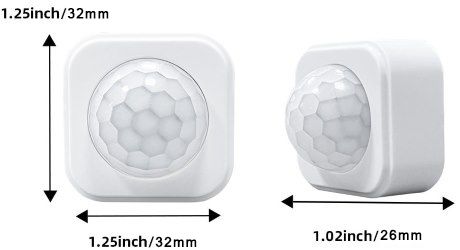 Passive human motion infrared sensor size