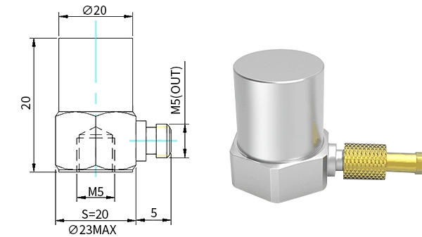 PE accelerometer sensor dimension