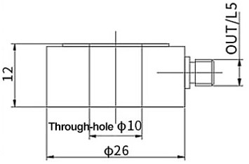 Piezoelectric force sensor dimension