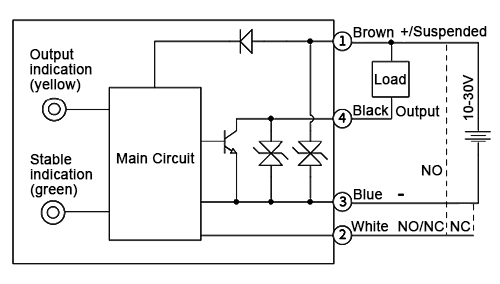 Polarized retro reflective photoelectric sensor npn output