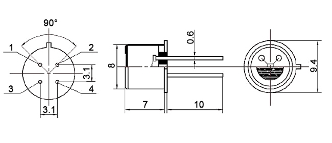 Propane gas sensor dimensions