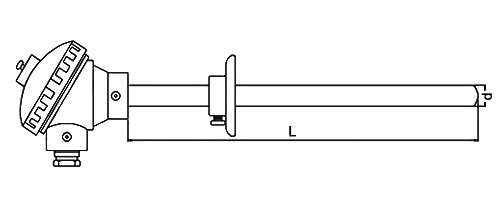 Pt100 RTD sensor dimension