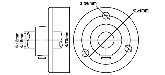 Pt100 RTD sensor movable flange dimension