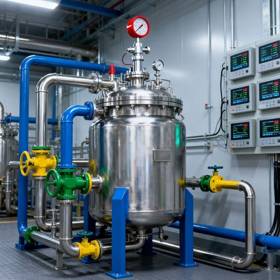 Radar corrosive liquid level sensor for chemical production