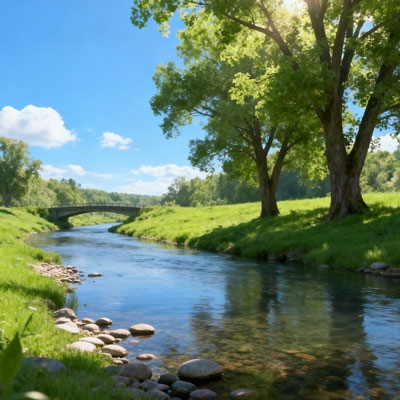 Radar water level sensor for river channel