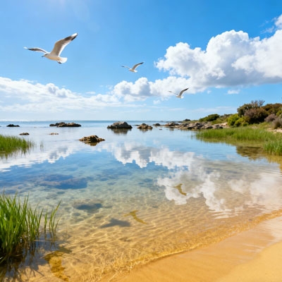 Radar water level sensor for shoal