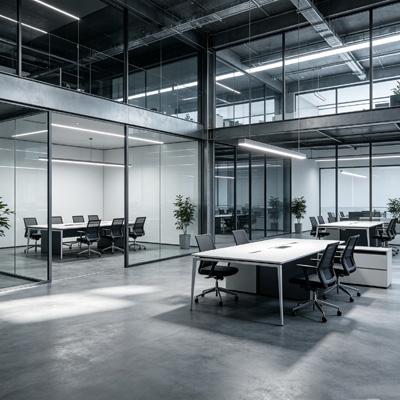 Recessed microwave presence sensor for offices