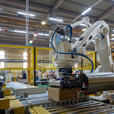 Rectangular photoelectric sensor for packaging machinery