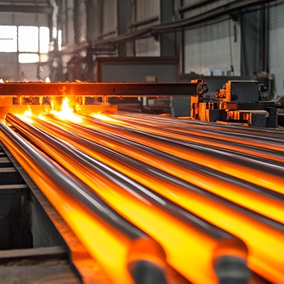 Red-hot objects temperature measurement