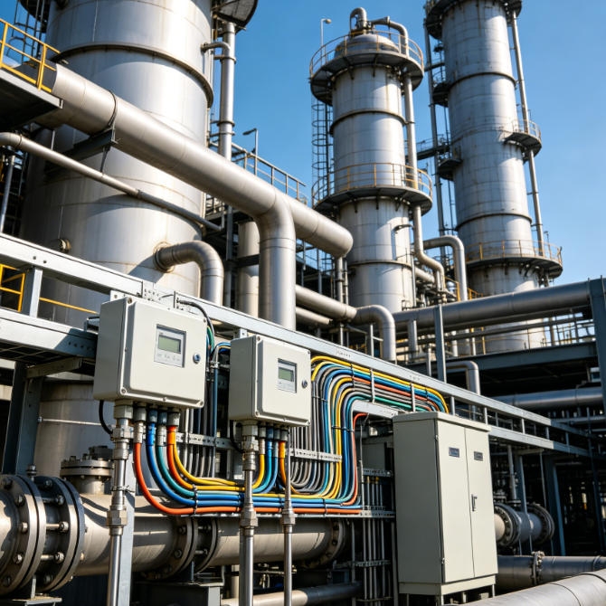 Refinery process measurement with programmable signal isolator