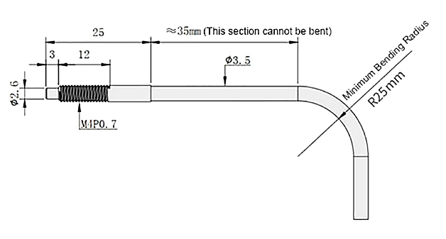 Reflective fiber optic sensor wiring