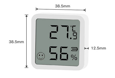 Remote temp and humidity sensor size