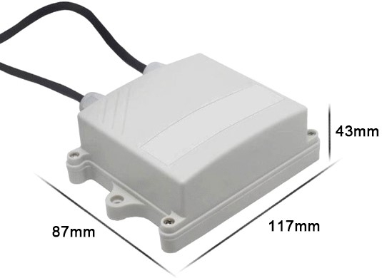 Remote water leak sensor size