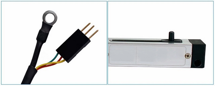 Resistive displacement sensor feature