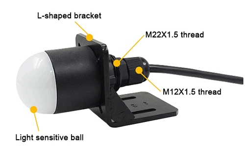 RS485 light sensor detail
