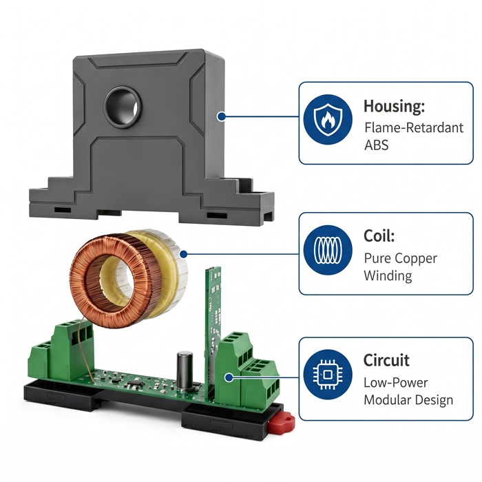 Single phase dc voltage transducer details