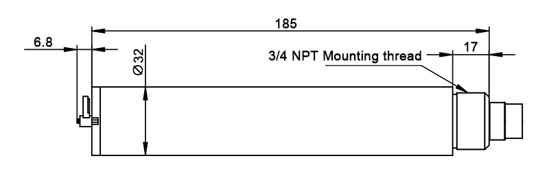 Sludge sensor dimension