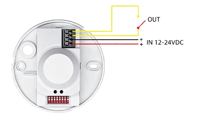 Smart home presence sensor wiring diagram for installation connection