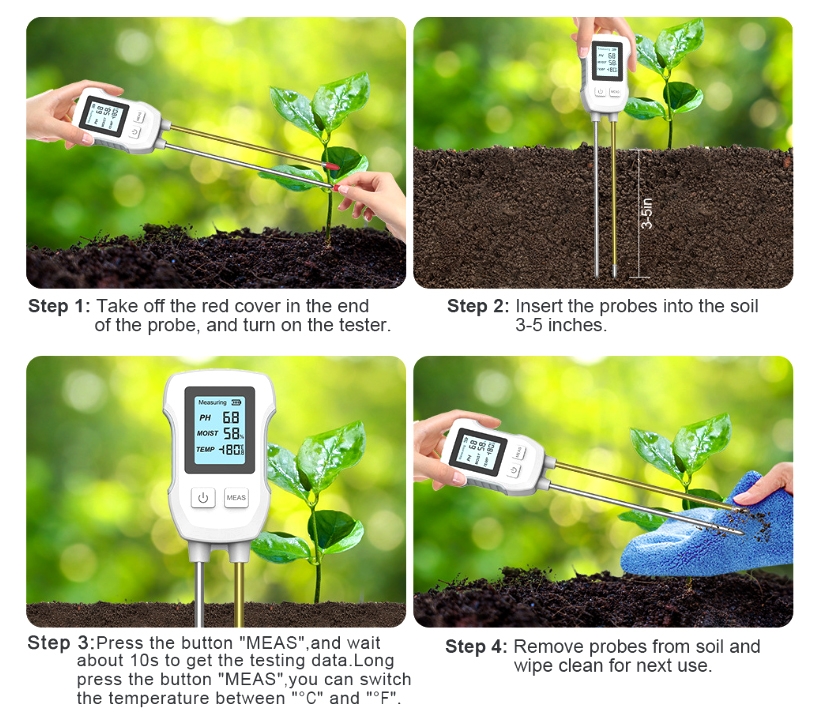 Smart plant soil sensor use